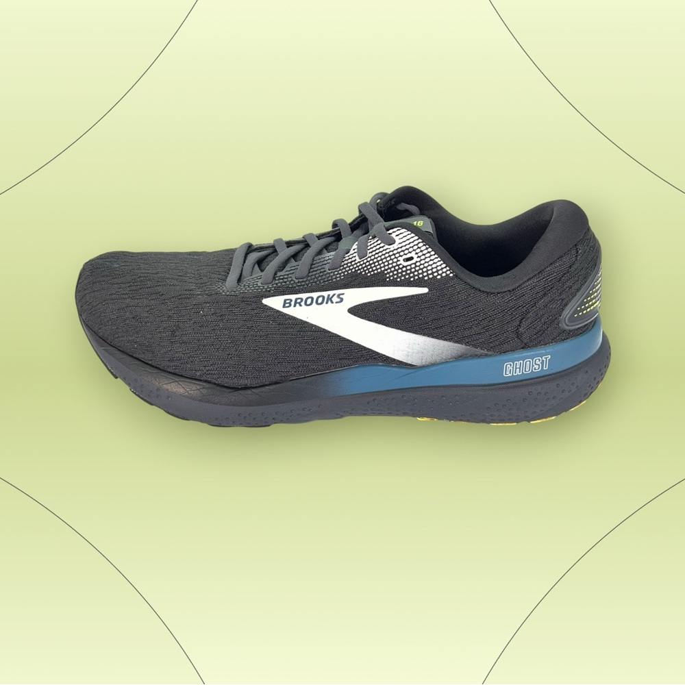 Brooks Ghost 16 Men’s Size 11 D Medium Neutral Running Shoes Black Ebony Blue